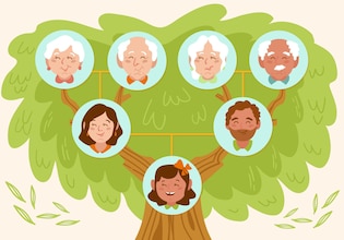 Family tree vectors
