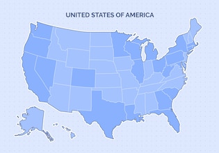 usa map vectors