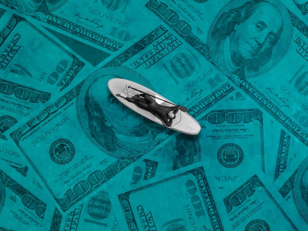 Money collage design